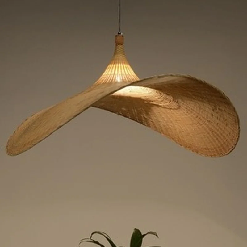 Подвесные светильники с соломенной шляпой китайские юго-восточные азиатские