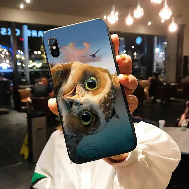 

Animal Night Owl Lovely Phone Case for iPhone 11 12 pro XS MAX 8 7 6 6S Plus X 5S SE 2020 XR