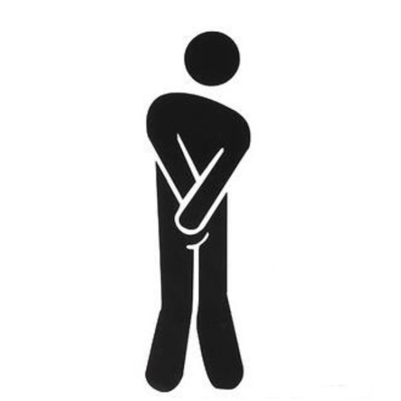 Наклейка на дверь унитаза вход в туалет | Дом и сад