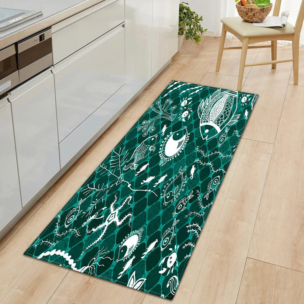 Дверной коврик для входа кухни ковер дома Скандинавский узор декоративный пол