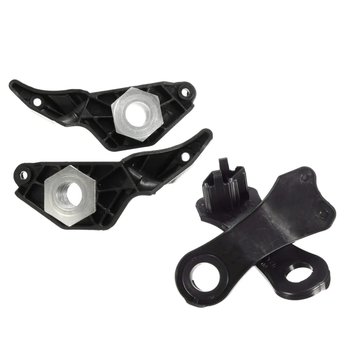 2 пары черных галогенных кронштейнов для ремонта автомобильных фар + клипсы BMW E60