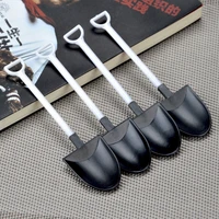 50 pcs plastic disposable spoon shovel mini cake scoop shovel shape ice cream spoons garden party supplies
