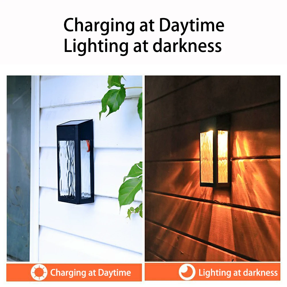 2 шт. водонепроницаемые уличные лампы на солнечной батарее|Светодиодные