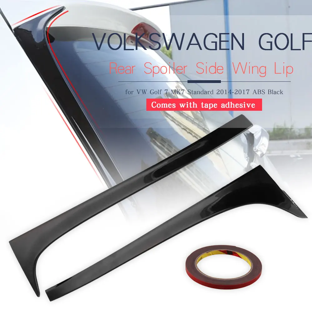 Углеродное волокно аксессуары Спойлеры черный окрашенный задний спойлер Крылья