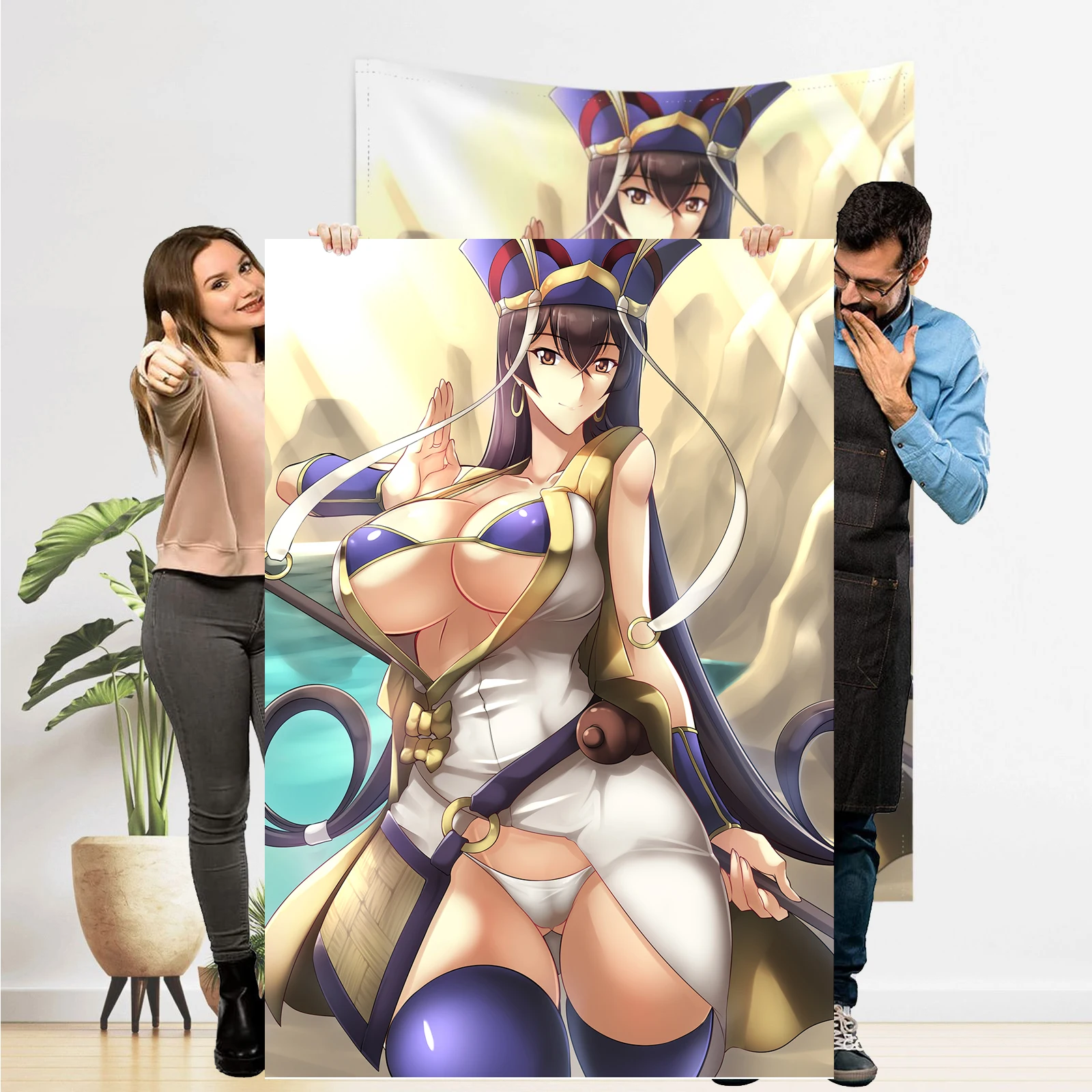 

Fate/Grand Order Manga Poster Tapestry Hentai Anime Sexy Big Bra Women Comic Poster Wall Hanging Sexy Adult Merch Tapestry Decor