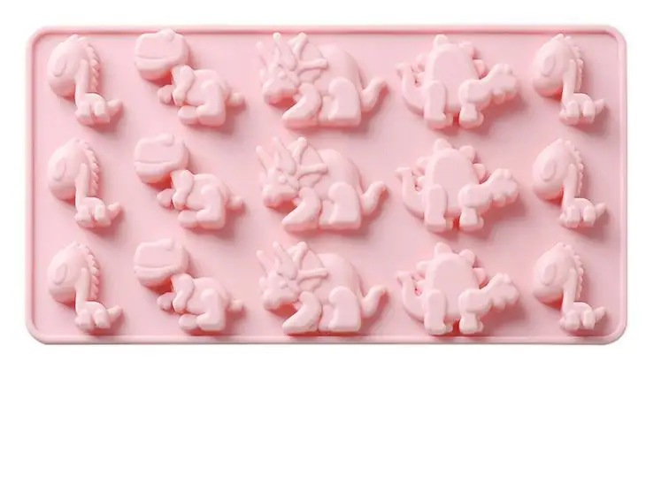 1 Pcs Dinosaur Chocolate Molds Cake Decorating Tools 3D Candy Gummy Silicone Mold Dessert DIY Baking Cookie Craft | Дом и сад