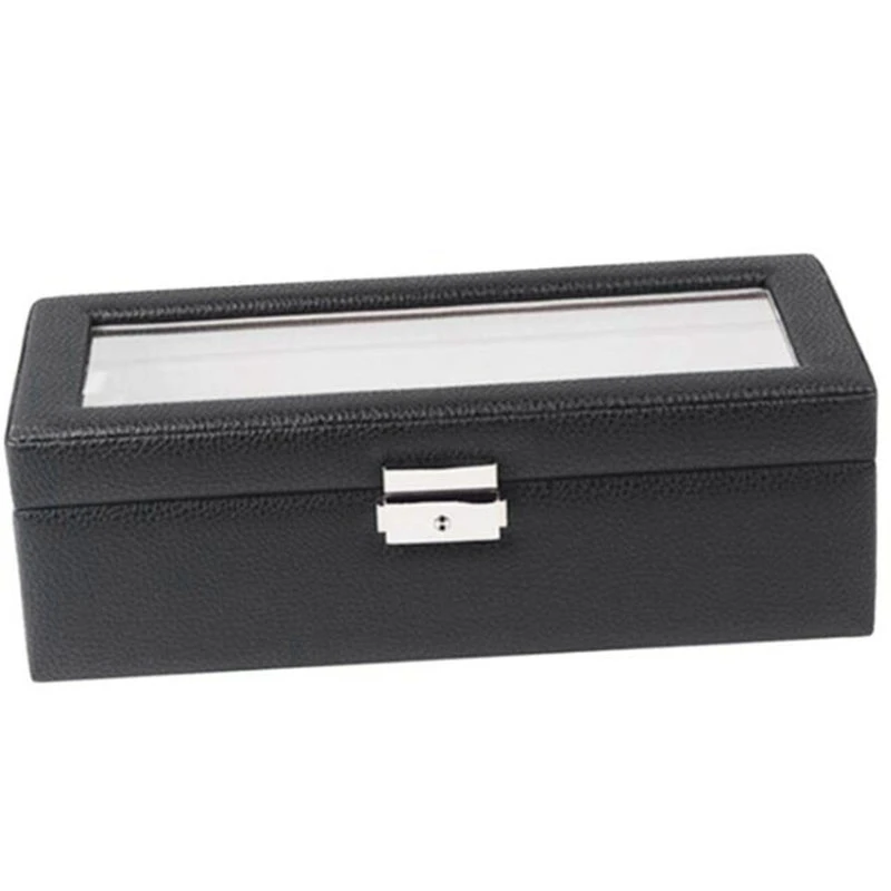 

Vintage Watch Box Storage Mens Watch Organizer Jewelry Display Case, PU