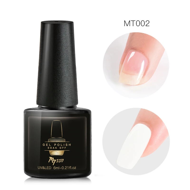 Mtssii 6ml Quick Extension Gel White Clear Acrylic Poly UV Manicure Soak Off Crystal Jelly Finger Building Tips 4.7 | Красота и