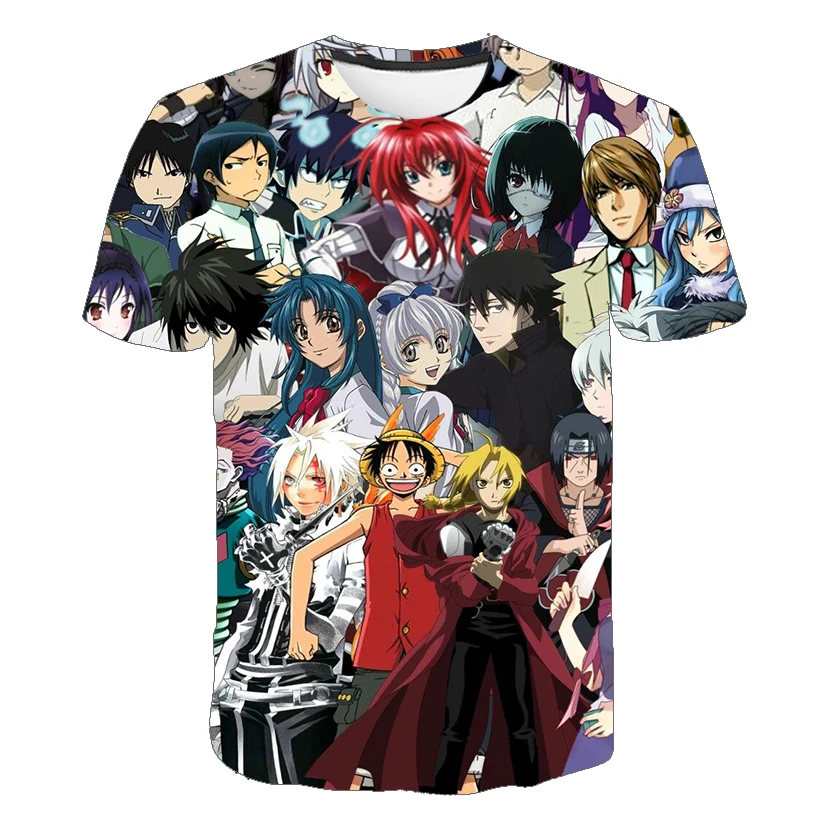 

Kids One Piece Luffy Tshirt Children Teen Clothes Harajuku Cool Boys Casual Print Clothes Anime Zoro Chopper Teen Comic Clothing