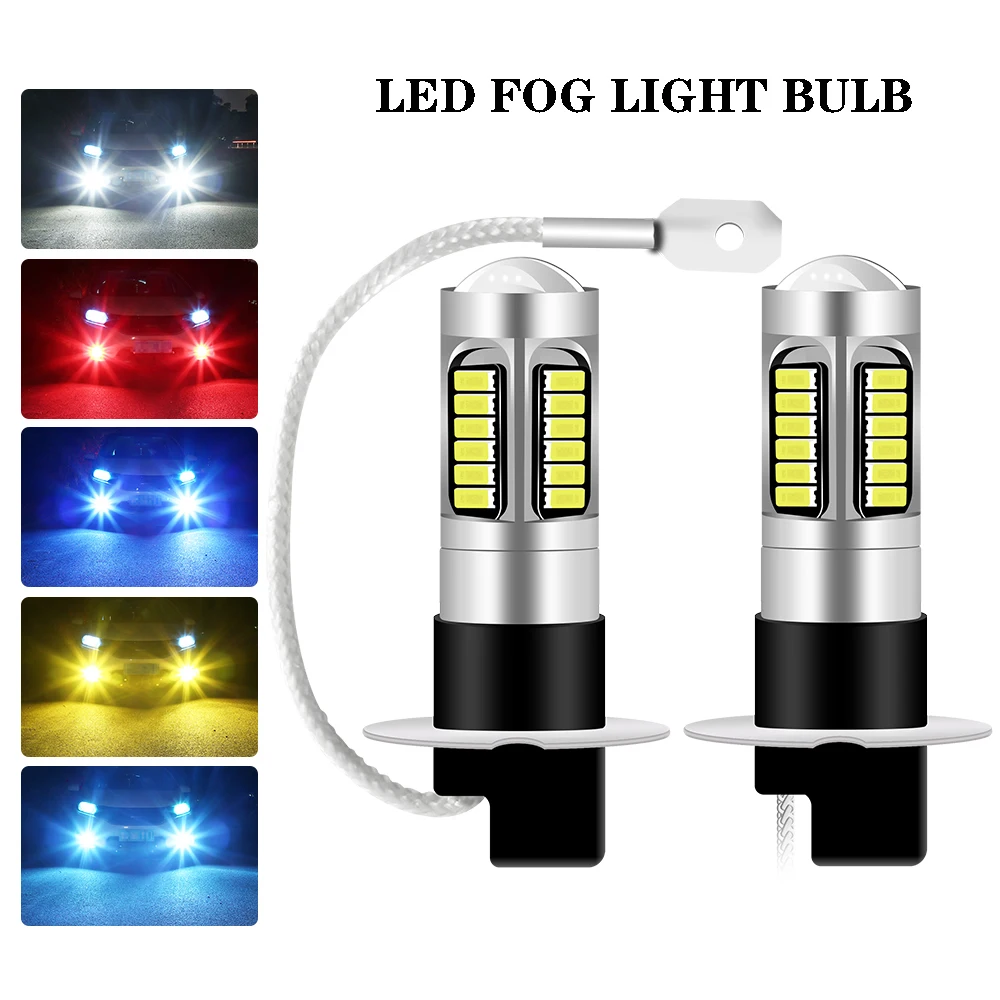 Светодиодные противотуманные фары H3 2 шт. s 4014 30SMD автомобильные