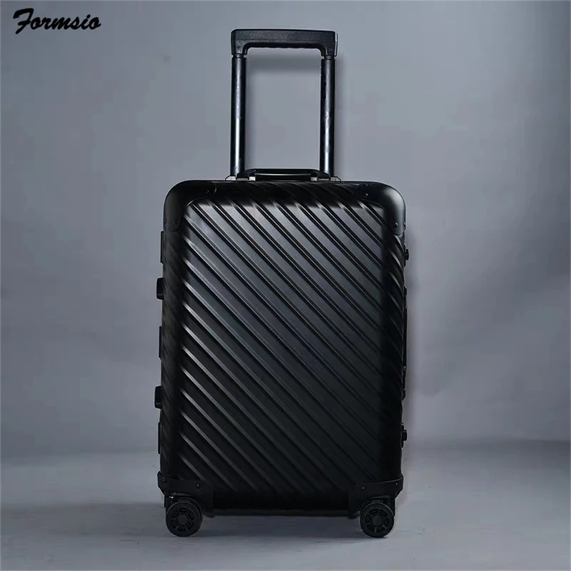 BLACK Carrylove 2" 26" 2" дюймов Алюминиевый Чемодан вертушка металлическая сумка на колесиках - Цвет: BLACK