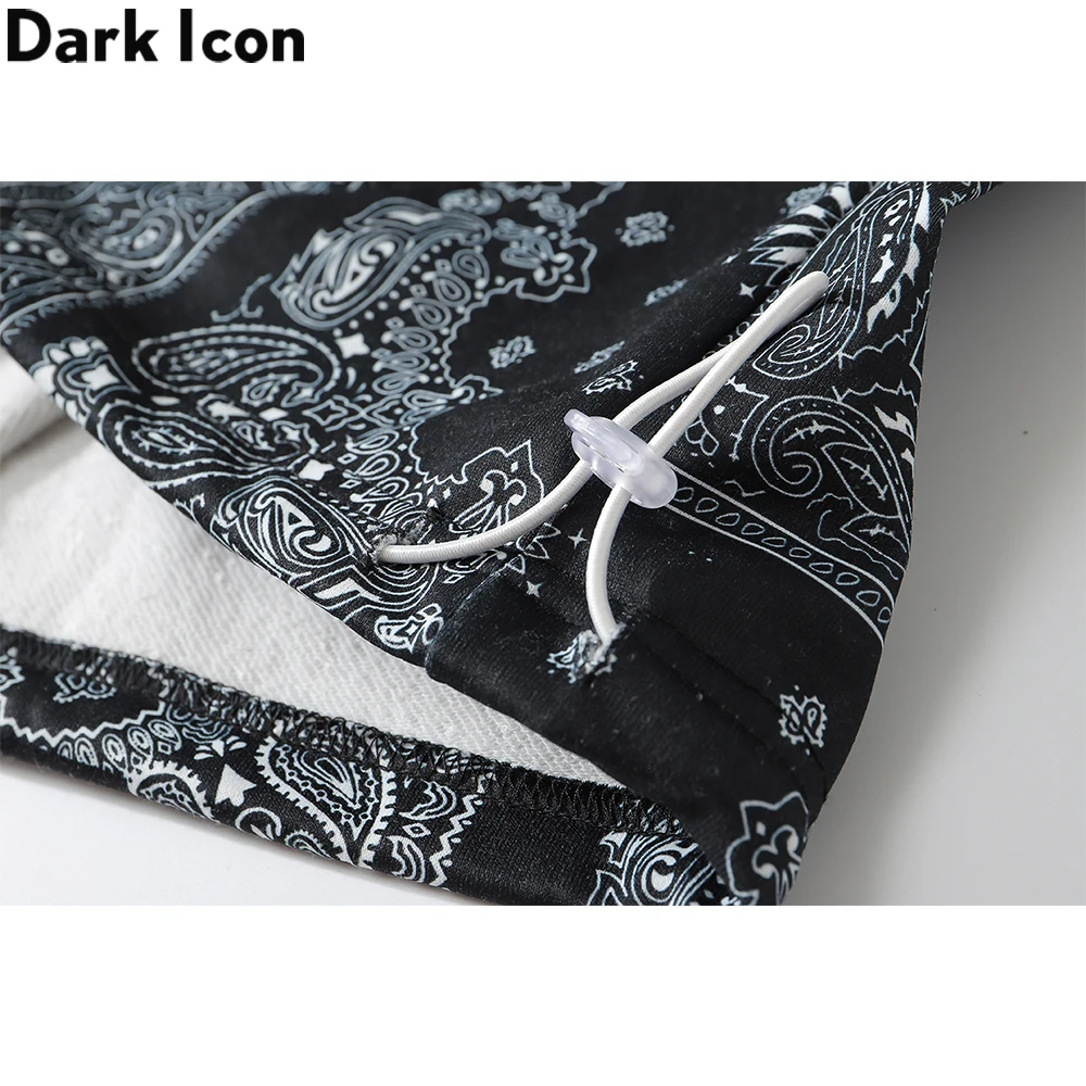 

Dark Icon Bandana Hoodie Men Pullover Hip Hop Sweatshirts with Hoodie Streetwear Clothing