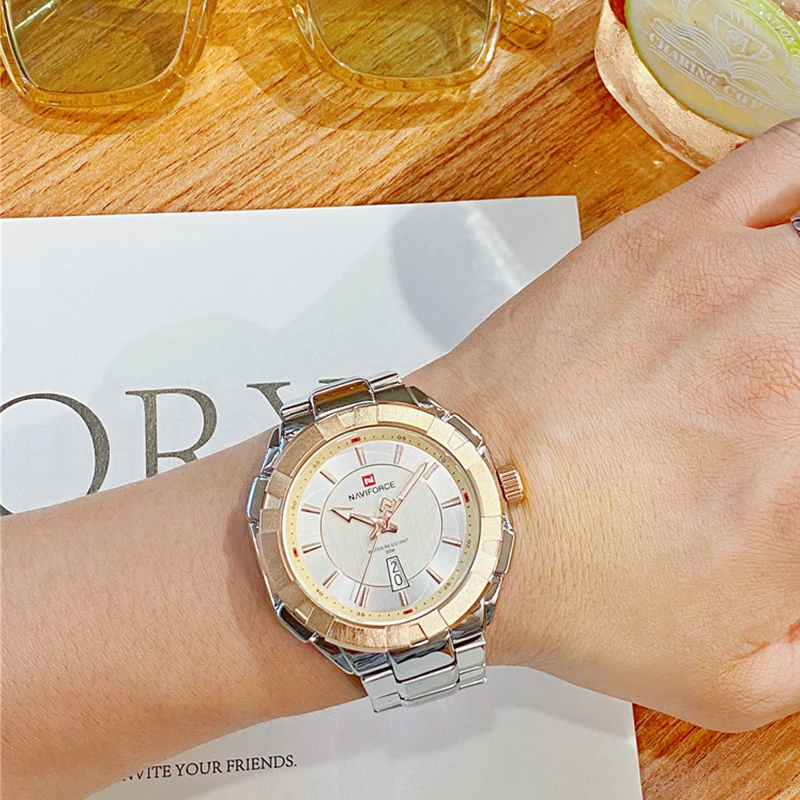 Часы наручные NAVIFORCE Мужские кварцевые люксовые брендовые деловые