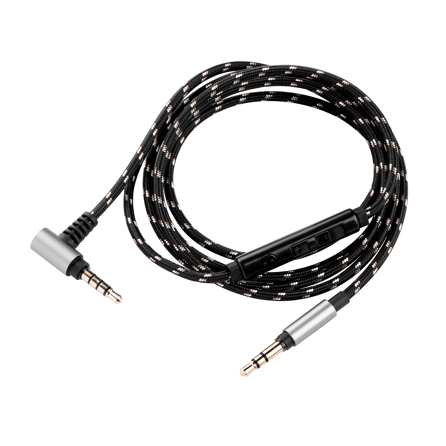 Сменный аудио серебристый кабель удаленного микрофона для SONY MDR-1A 1ABP 1ABT 1R MDR-10RBT 10RNC