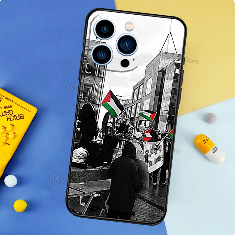 Чехол с флагом Палестины для iPhone 11 14 6S 7 8 Plus мягкий чехол телефона XR X XS 12 13 Pro MAX Mini -