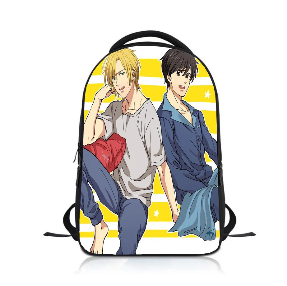 

Boys Girls Rucksack Kindergarten Bookbag Anime BANANA FISH Students Kids Backpack School Bag Children Cartoon Knapsack