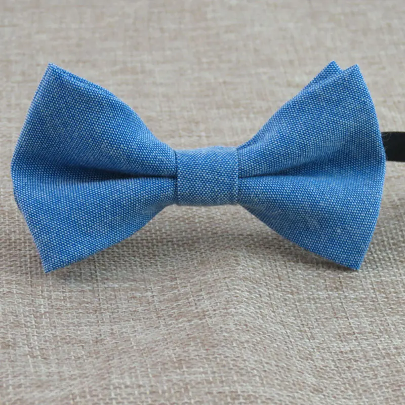 Распродажа классические регулируемые галстуки бабочки из хлопка и льна вечерние