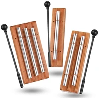 new 3 pieces bell chime hand chime eastern energy chime for prayer yoga percussion musical chime with mallet