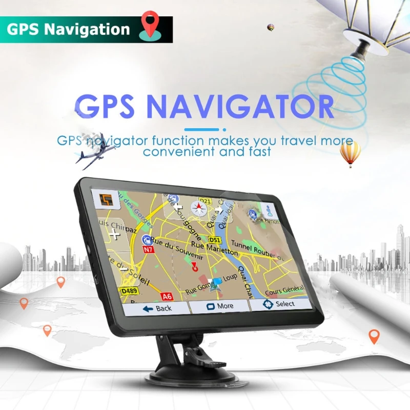 

Car Navigation Systems Voice Navigate Support multi-Languages 256MBRAM Voice Guiding Live Traffic FM Transmission