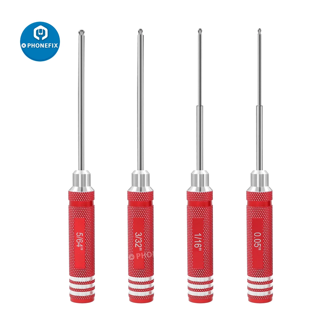 

4pcs Hex Screw Driver RC Screwdriver Tools Kit Set 1.5 2.0 2.5mm 3.0mm for RC Model Helicopter Bench Work Precision Engineering
