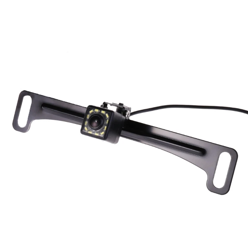 

D2TB Car Rear View Camera Reverse Backup Camera License Plate 12 IR LED Night Vision