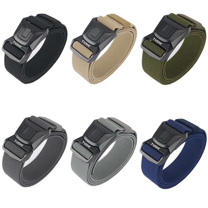 Ремень HSSEE мужской тактический металлический эластичный антикоррозийный для