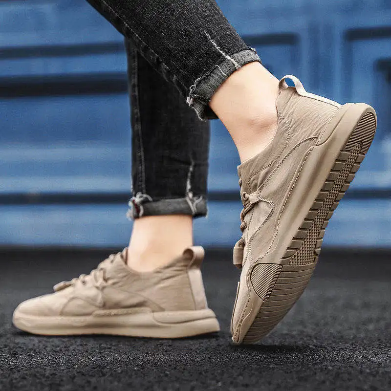 Мужская дышащая парусиновая обувь Сезон лето Новинка 2020 года Трендовая