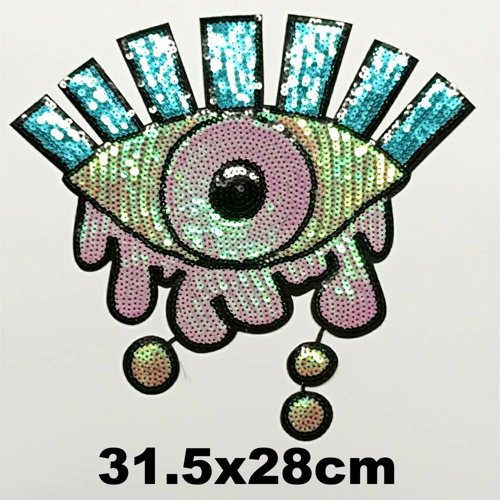 

Accessory large embroidery big eyes animal cartoon patches for clothing AZ-3235