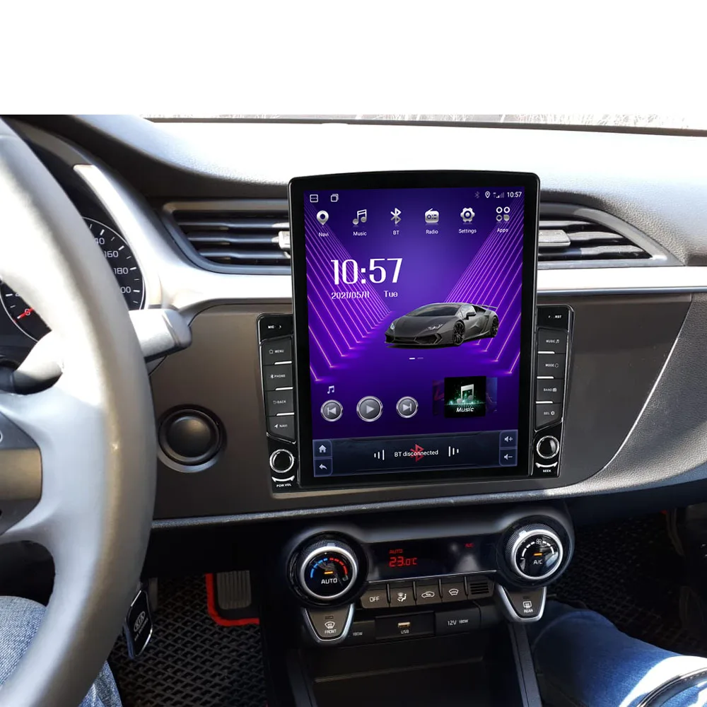 9 7 &quotAndroid для Kia Rio 4 IV FB 2016 2017 2018 2019 2020 2021 Tesla Type Мультимедиа стерео автомобильный