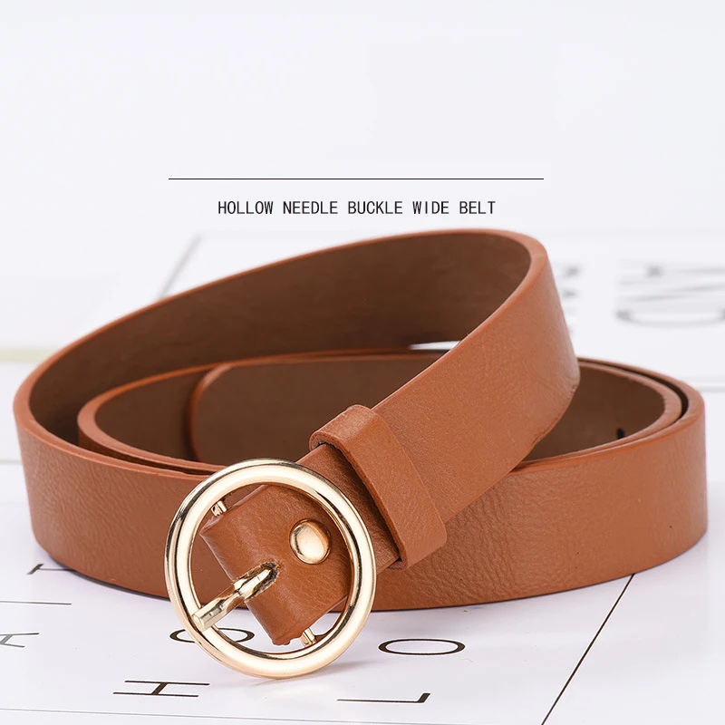 

Luxury Brand Belt Woman Gold Buckle Black Leather Belts for Women Jeans Fashion Ladies Waist Ceinture Femme Waistband 2020