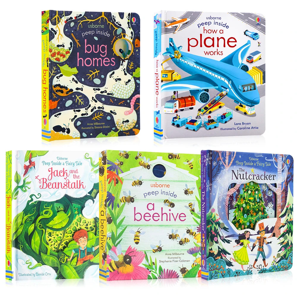 Usborne Peep Inside The Sea Обучающие 3D откидные книги для рисования детские дети чтение
