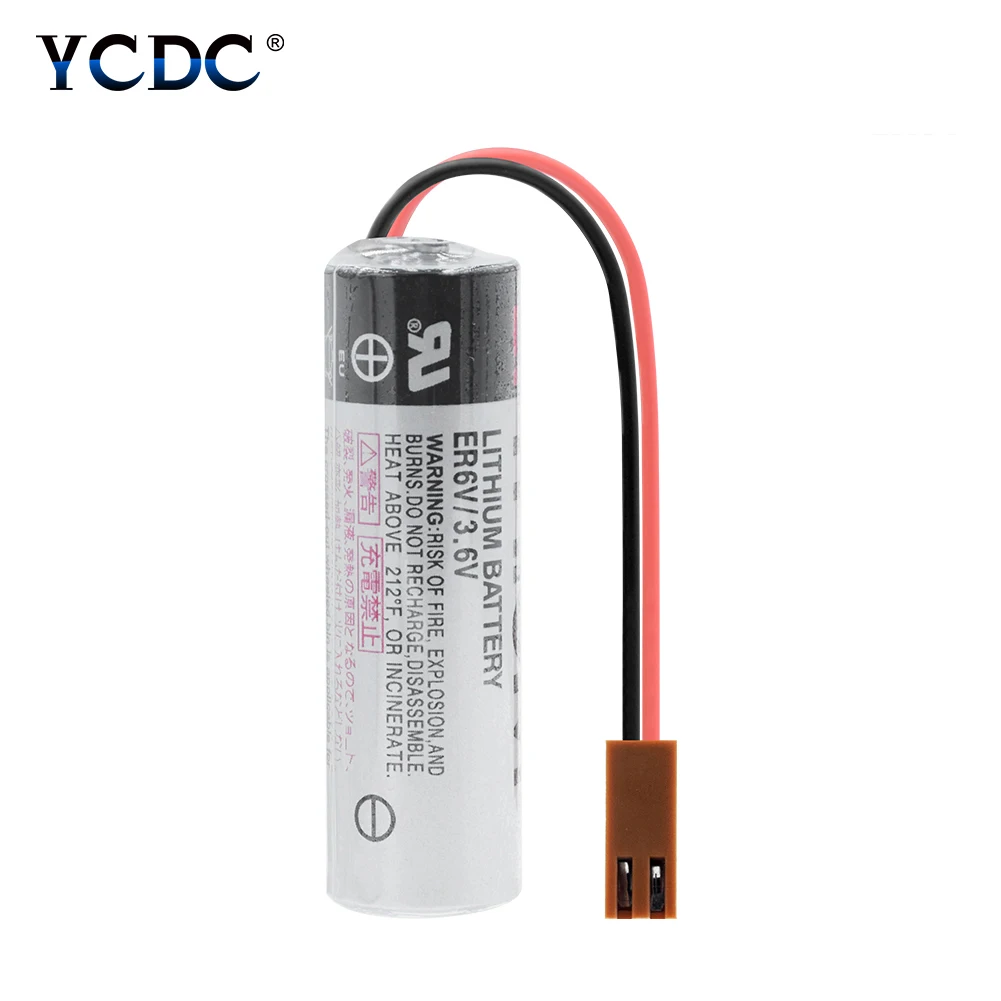 Литий ионный аккумулятор 3 6 в 2000 мАч ER6V PLC с коричневыми разъемами для Toshiba сменная