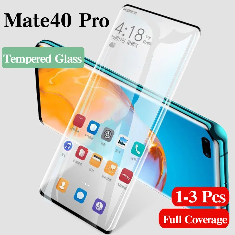 

Full Cover Tempered Glass For Huawei Mate40 Mate 40 Pro 40pro Protective Glas Screen Protector on Huawey Mate40pro Hauwei Film