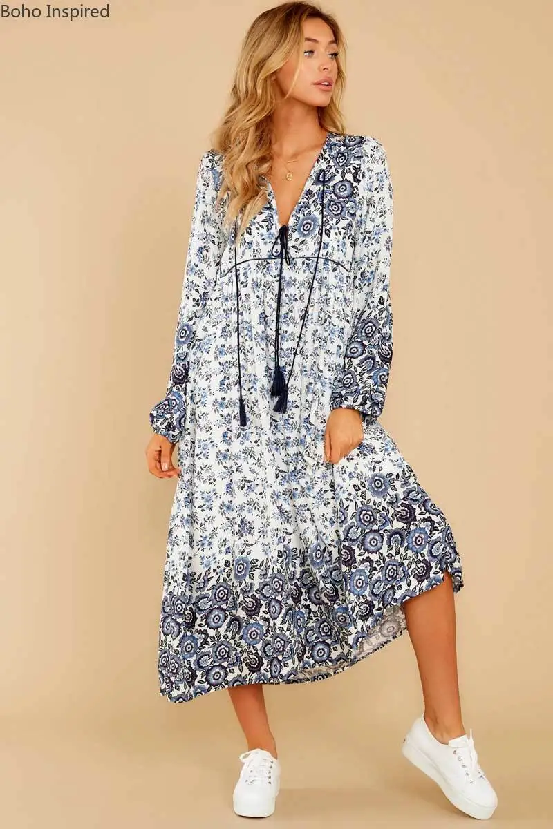 Богемный Вдохновленный розового цвета в стиле бохо платье из искусственного