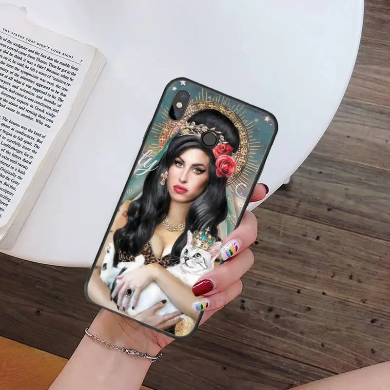 

amy winehouse famous singer high quality luxury Phone Case shell For Xiaomi Redmi note 7 8 9 t k30 max3 9 s 10 pro lite