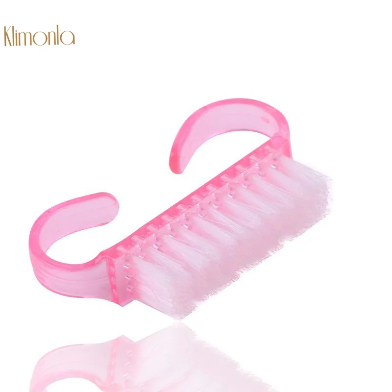 Пластиковая щетка для маникюра и педикюра с пылью ногтей 50 шт./лот инструменты