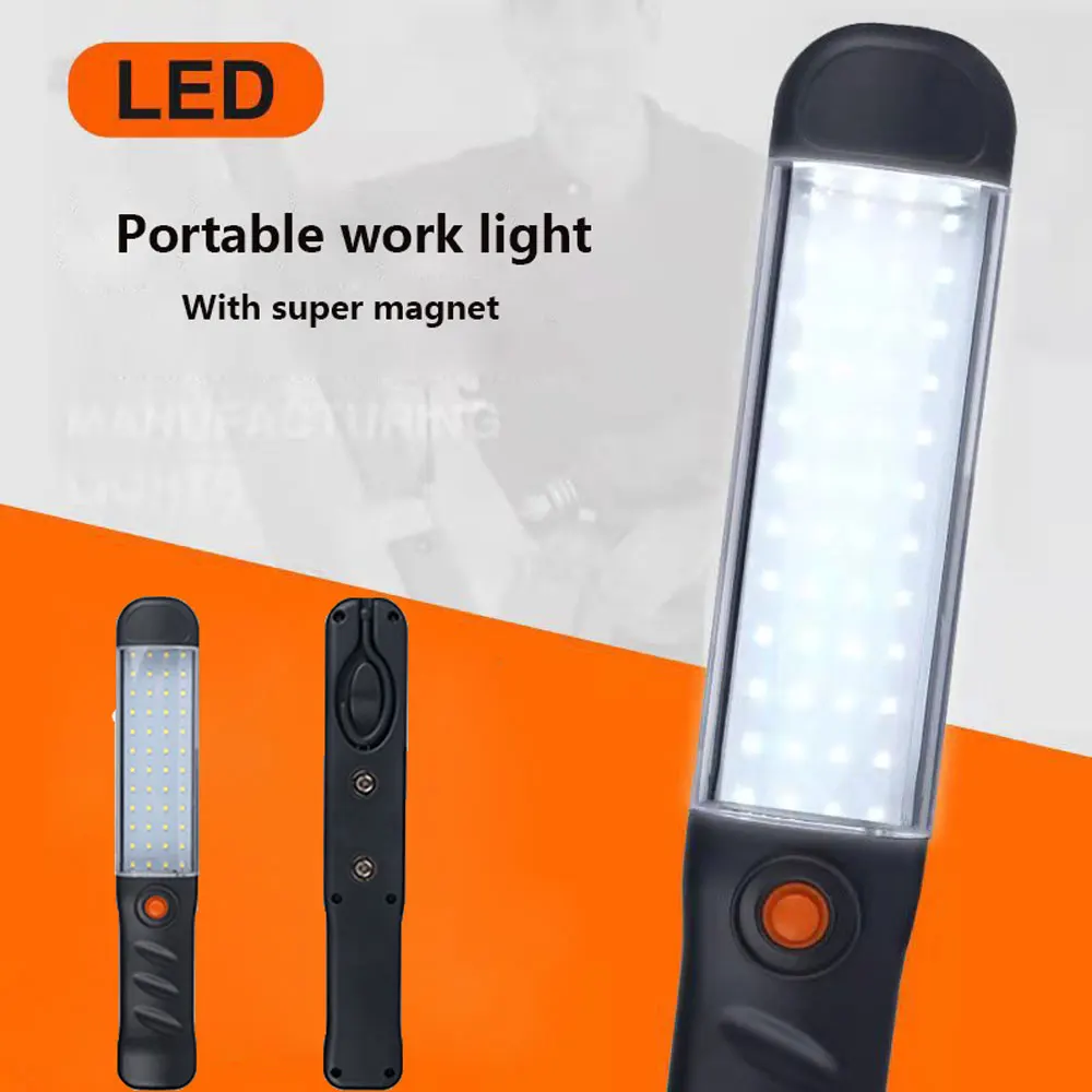

LED Portable Car Repair Light Powerful Camping Lantern Rechargeable Car Maintenance Lamp Magnet Hook Outdoor Emergency Lights