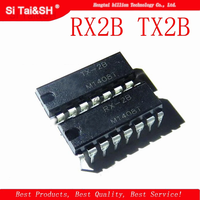 10 шт./лот = 5 пар (5 шт. RX 2B + TX ) RX2B TX2B DIP 16|Интегральные схемы| |