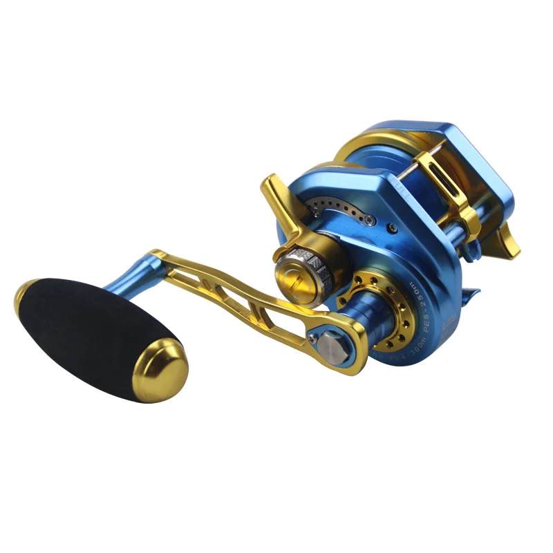 Полностью металлическое колесо для морской рыбалки MN200 с железной пластиной