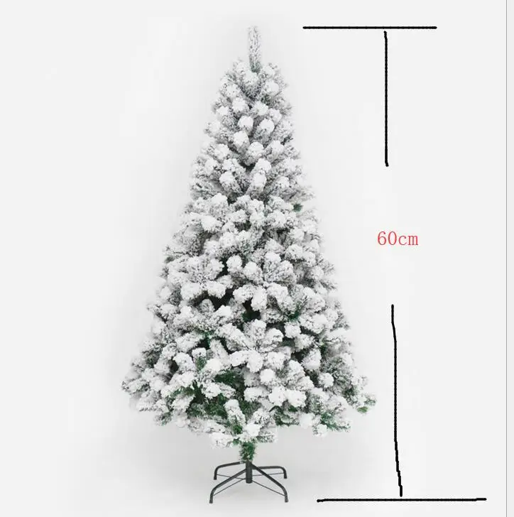 60cm white snow Green Pop Up Christmas Tinsel Tree With Stand Gorgeous Collapsible Artificial Christmas Tree For Christmas Decorations 1.2M 1.5M - Цвет: 60cm white snow
