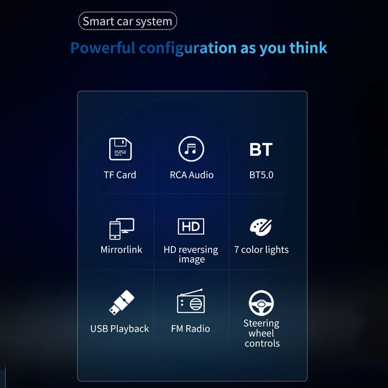 5-дюймовый автомобильный MP5-плеер 1 Din аудиоплеер ISO многоцветный Bluetooth TF USB быстрая