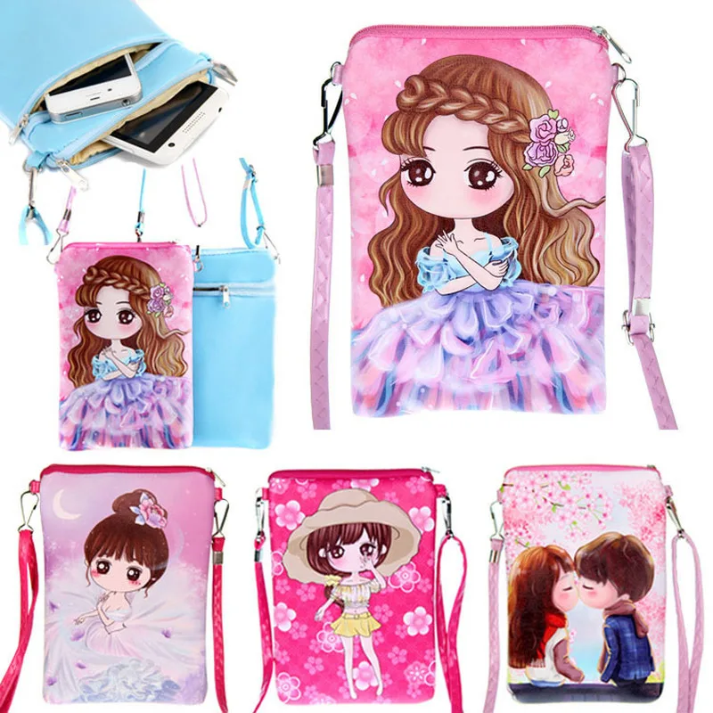 Милая сумка-мессенджер из искусственной кожи с рисунком | Багаж и сумки