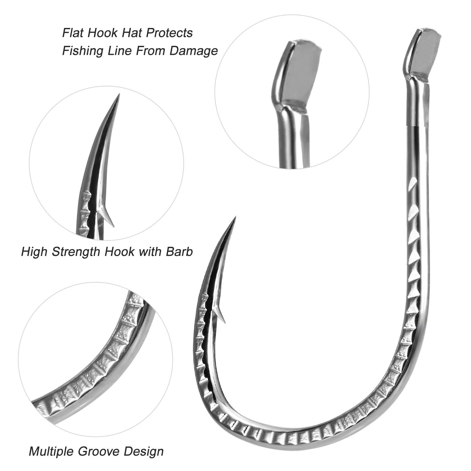Рыболовные крючки из высокоуглеродистой стали 20 шт./лот принадлежности для ловли