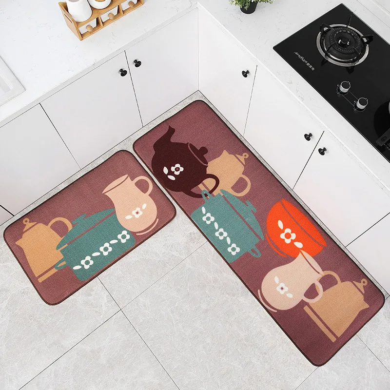 

Waterproof Custom Printed Indoor Vinyl Pvc Kitchen Rug Floor Mats Kitchen mat