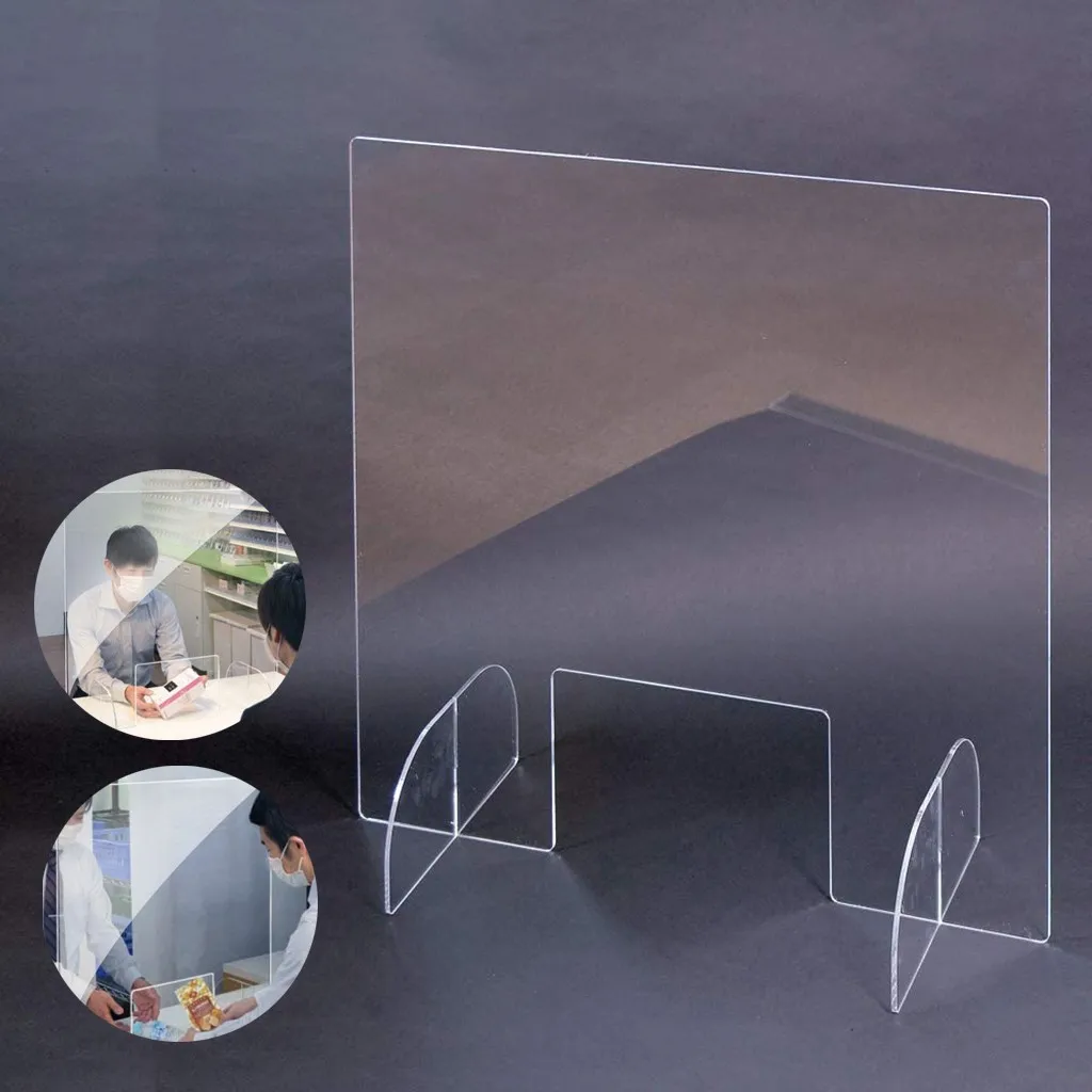 

Clear Perfection Reception Side Sale Counter Sprayed UV Cut Transparent Height barrier hygiene management Droplet defense