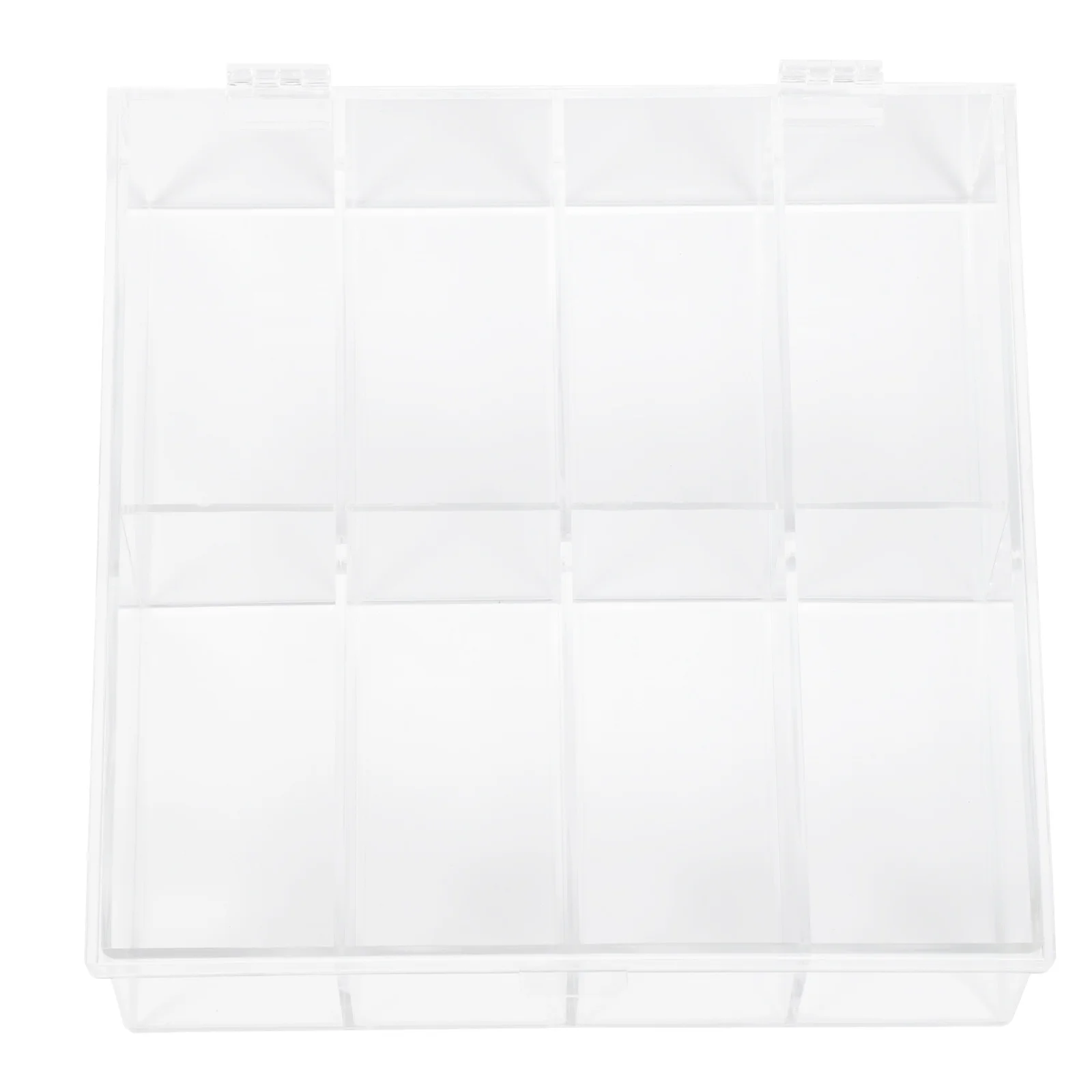 

1pc Household Tea Bag Holder with 8 Grids Durable Transparent Storage Case