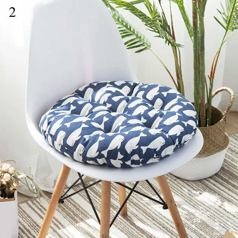 Подушка для сиденья 40 х40 круглая шелковая хлопковая основа Полиэстеровая татами