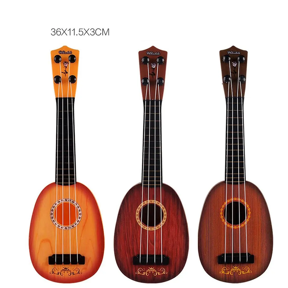 Может играть в имитацию укулеле Мини гитары фрукты игрушка раннее развитие детей