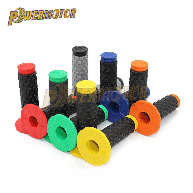 Новые ручки 7/" Dirt Bike резиновые ручки ручка для велосипеда для Protaper руль Mx покрытие с подушечками дроссельная заслонка мото ручки 22 мм Бар мото