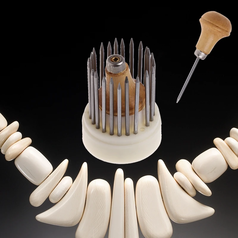 

23 Pcs Beading Grain Jewellery Tool Diamond Stone Beader Set Graver F62B